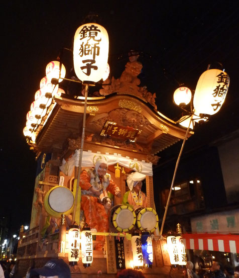 川越まつり　山車の巡行