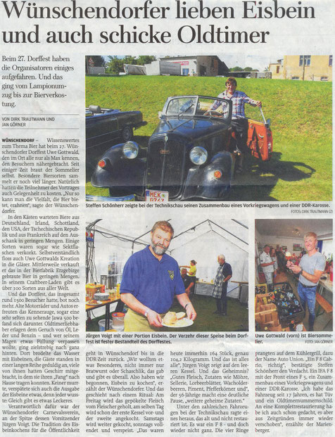 Bild: Wünschendorf Erzgebirge Dorffest 2016