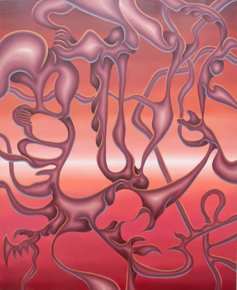 The Peak of Emptiness, 2025, oil on canvas, 220 x 180 cm