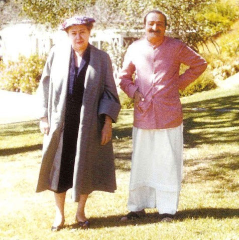 James' wife Ivy with Meher Baba