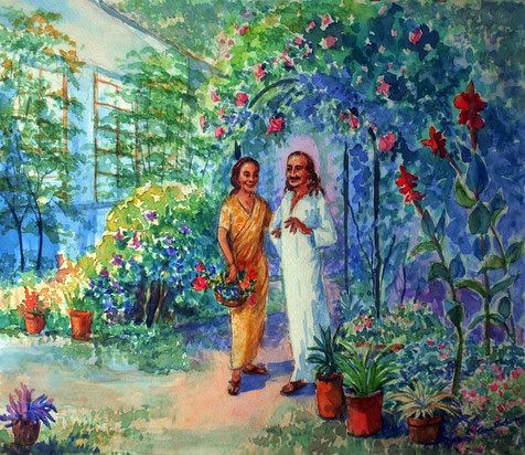 Meher & Mehera in Meherazad Garden