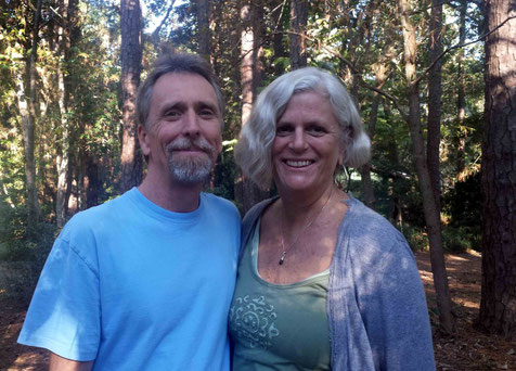 Mark with his wife Lisa Brande at the Meher Center, Myrtle Beach - Oct.2013