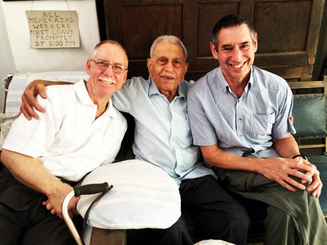 Meherwan with Chris Pearson and Duck Steve Klein