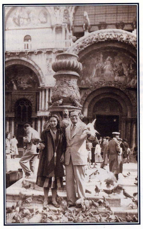 Nariman & Arnavaz at St. Marks Square- photo courtesy of Arnavaz's book "Gift of God"