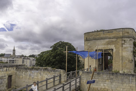 Bild: Eingang zum Château Ducal in Caen