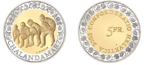 Gedenkmünze von 2003 (Bild: Swissmint)