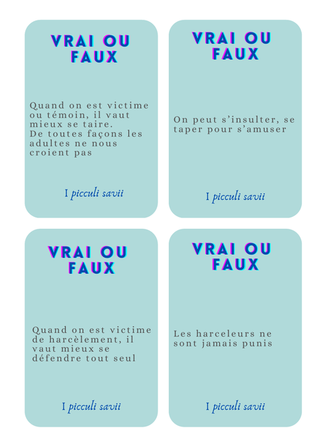 Philosophie pour enfants. Pratique philosophique. Harcèlement scolaire. 43 cartes pour réfléchir sur le harcèlement à l'école. Outil PDF gratuit harcèlement.