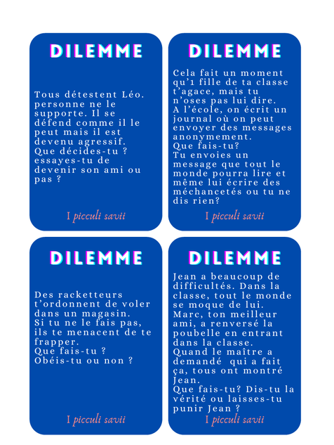 Philosophie pour enfants. Pratique philosophique. Harcèlement scolaire. 43 cartes pour réfléchir sur le harcèlement à l'école. Outil PDF gratuit harcèlement.