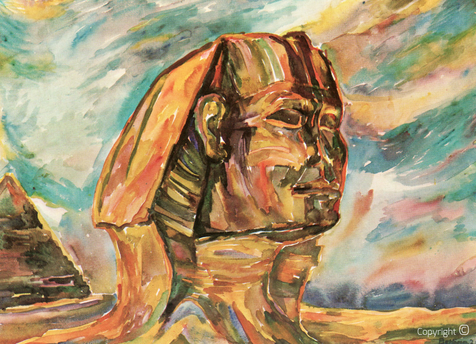  Bettina Heinen-Ayech (1937-2020): Die Sphinx bei Gizeh, 1962 