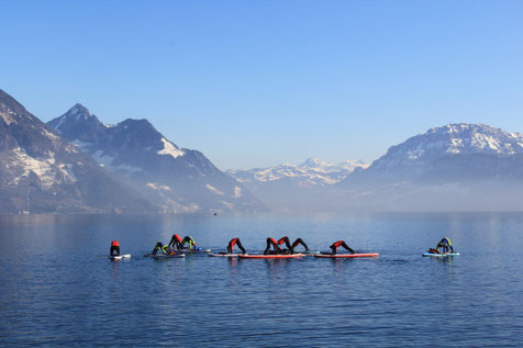 Bericht über SUP-YOGA und den SUPoint vom 01.02.2017