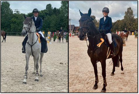 Jule Loch mit Emily (l.) und Loki Bambach (re.) mit Carewa