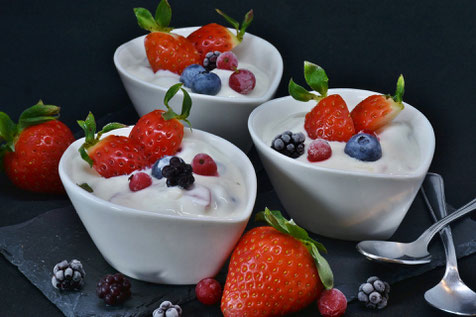 Quark mit Erdebeeren