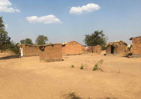 Die Häuser in Dörfern auf dem Land