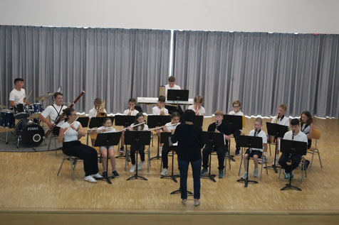 Das Unterstufenensemble unter der Leitung von Jutta Schidlo hatte einen mitreißenden Auftritt zum Auftakt des THG-Schulfests.