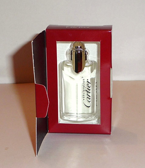 DECLARATION - EAU DE TOILETTE 4 ML - BOÎTE ROUGE A RABAT OUVERTE
