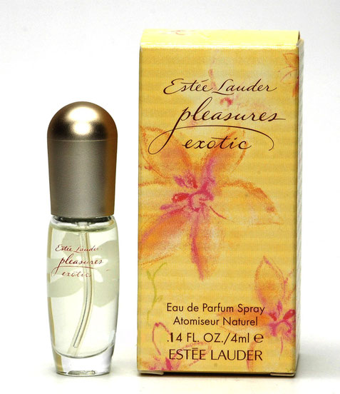 PLEASURES EXOTIC - SPRAY EAU DE PARFUM 4 ML - BOÎTE JAUNE A FLEURS 