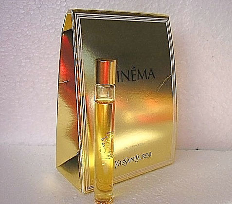CINEMA - FLACON A BILLE PRESENTE DANS JOLI POCHETTE DOREE : EAU DE PARFUM 10 ML
