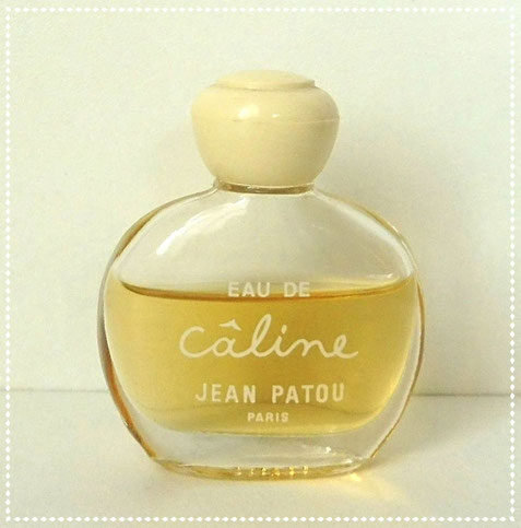 EAU DE CÂLINE - FLACON EN VERRE DEPOLI - BOUCHON BLANC EN BAKELITE VISSE