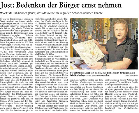 Rhein-Lahn-Zeitung v. 13.12.2014