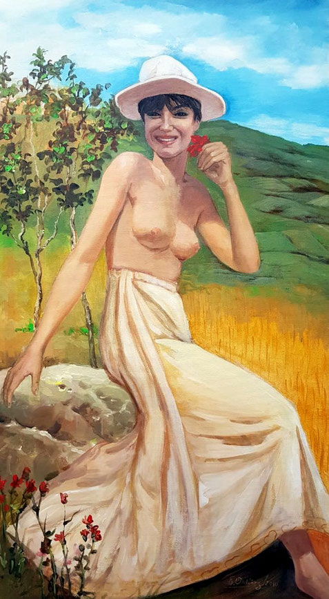 Doña Bella. Acrílico sobre tela, 90 x 50 cm. 2010.