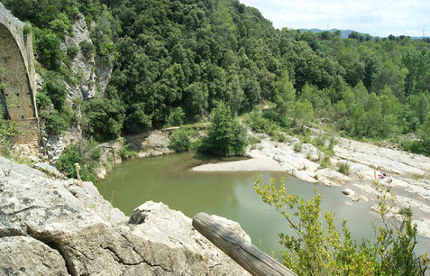 Kleines Gewässer im Tal