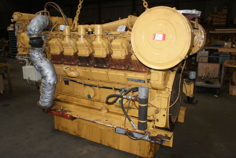 Moteur Caterpillar CAT 3512Di-TA disponible à Anvers-Belgique - Occasions Lamy Power