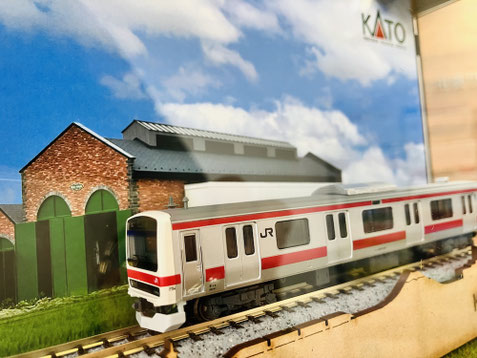 関水金属様(KATO)より貸与いただいた京葉線車両の鉄道模型