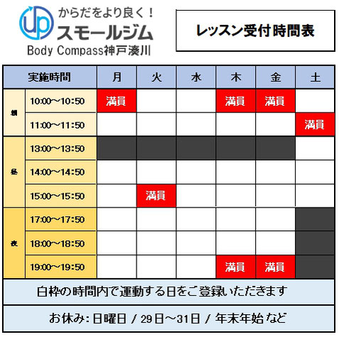 スモールジムBody Compass神戸湊川営業時間