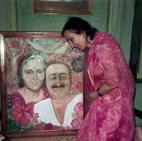 Painting by Laurie gifted to Mehera Irani ar Meherazad, India