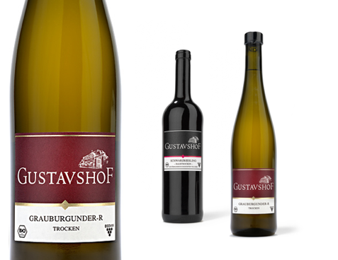 Gustavshof - Wein - Grauburgunder - Flasche - Weingut - Premium - tradition - Packaging - Design - DesignKis - 2011 - Verpackung