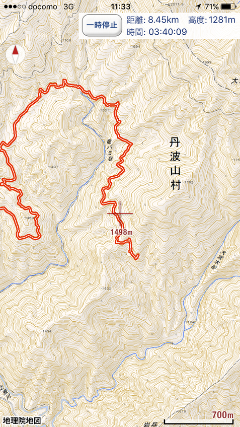 GPSの記録地図