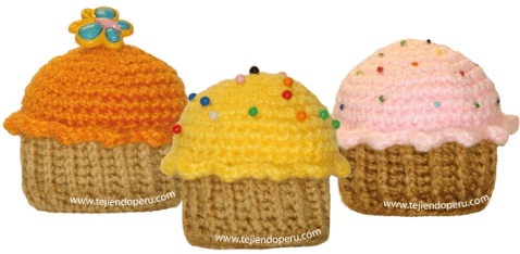 Tutorial: cupcakes o pastelitos amigurumi crochet