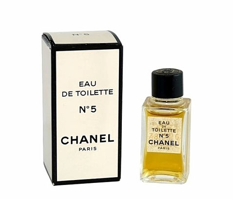 N° 5 - EAU DE TOILETTE : CONTENANCE NON INDIQUEE SUR LA BOÎTE - MINIATURE ET BOÎTE IDENTIQUES A LA PRECEDENTE PHOTO