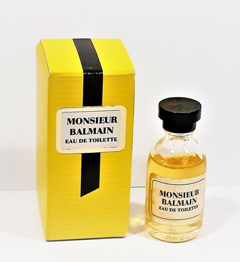 MONSIEUR BALMAIN - MINIATURE EAU DE TOILETTE, FLACON SECTION RONDE - BOUCHON DISQUE ROND