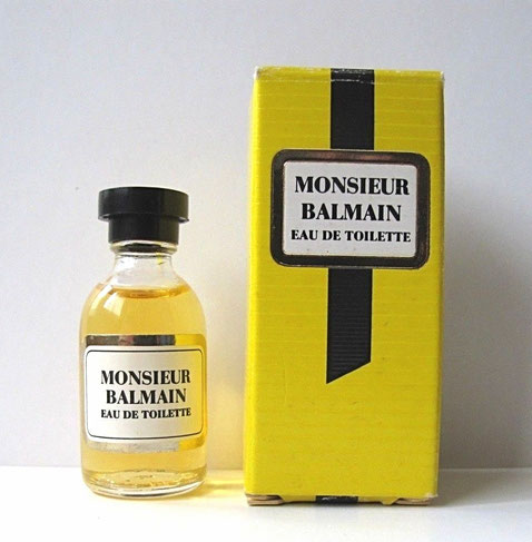 MONSIEUR BALMAIN - MINIATURE EAU DE TOILETTE, FLACON SECTION RONDE - BOUCHON DISQUE ROND