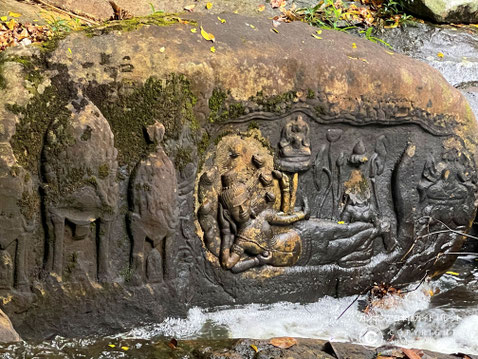 クバールスピアン遺跡のビシヌ神