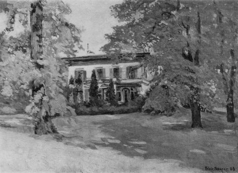 Haus der Familie Sauber ab 1882 der Kurvenstraße im Wandsbeker Marienthal