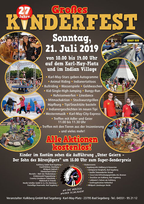 Plakat Kinderfest Karl-May-Spiele