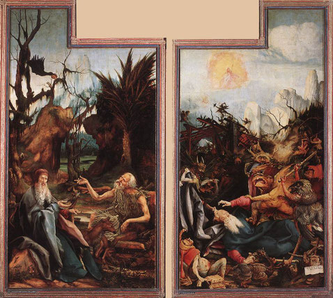 Matthias Grunenwald - Retable commandé par la commanderie des Antonins d'Issenheim- 1512-1516 - Colmar Musée Unterlinden
