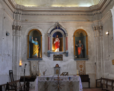 Calenzana - Maître autel - Sacré-Coeur de Jésus - St Pierre et Ste Restitude