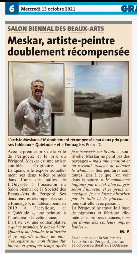 La Dordogne Libre - octobre 2021