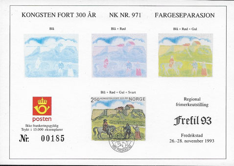 Frefil 93 1993 Frederikstad Briefmarkenausstellung