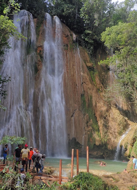 République Dominicaine, péninsule de Samana : cascade d'El Limón