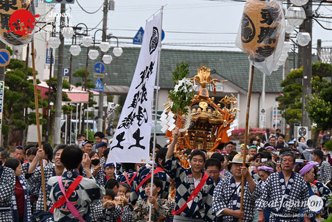 八日市場東照宮例大祭, 2023年5月14日(日) , 千葉県匝瑳市八日市場, 萬町区