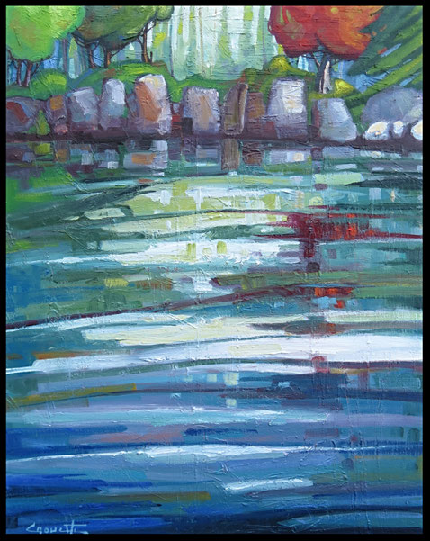 Le reflet de l'âme 30x24 huile sur toile