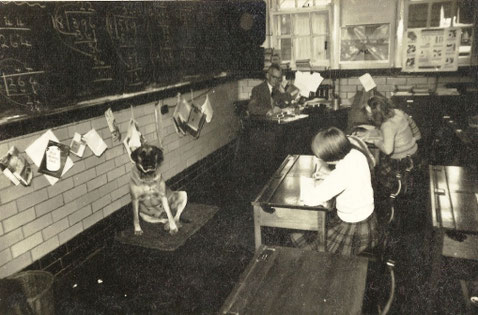 Maths Class with Mr Tulett and Susie the Mastiff, 1953