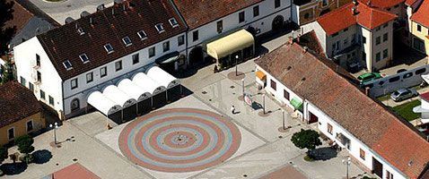 der Centrum Mundi-Platz in Ludbreg