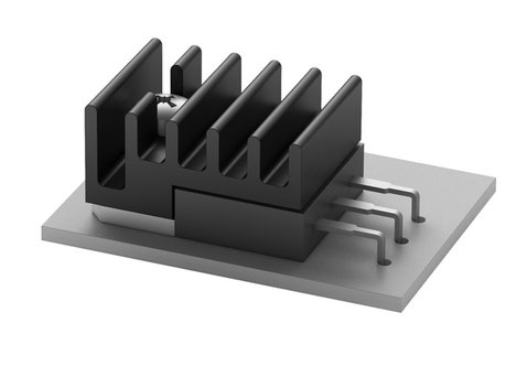 SK-516-TO-218 Fischer 基板取付用ヒートシンク（ホリゾンタル）