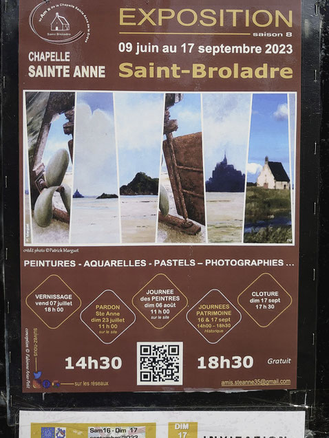 Bild: Chapelle Sainte Anne bei einer Fahrradtour von Cherrueix zum Mont Saint-Michel 