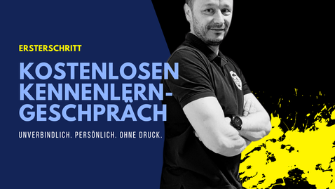 Personal Trainer Zeljko Jelec beim kostenlosen Kennenlerngespräch im Studio